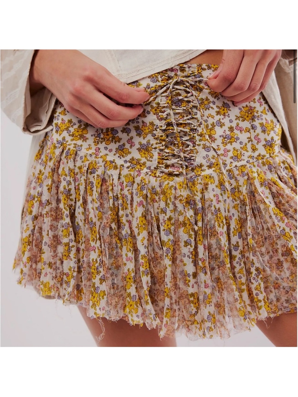 Free People One Blossom Mini Skort Small